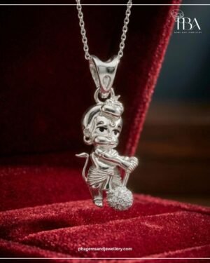 925 Silver Little Hanuman Pendant