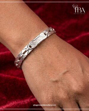 9KT/14KT/18KT WHITE GOLD BRACELET MENS