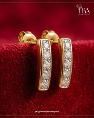 9KT/14KT/18KT GOLD STUDDED EARRING WITH LAB GROWN DIAMOND