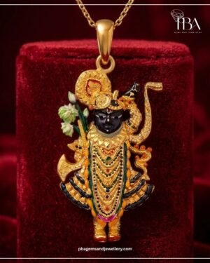 9kt/14kt/18kt Gold Shreenathji Pendant