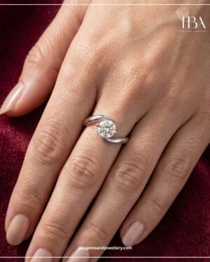 925 SILVER ROUND MOSSINATE RING
