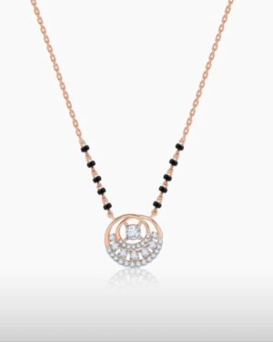 18KT ROSE GOLD MANGASUTRA WITH LAB GROWN DIAMOND