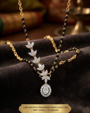 18kt GOLD LABGROWN DIAMOND MANGALSUTRA
