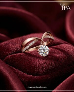 9KT/14KT/18KT GOLD RING WITH LAB DIAMONDS