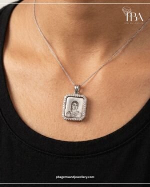 925 SILVER CUSTOM PENDANT WITH MOISSANITE DIAMOND