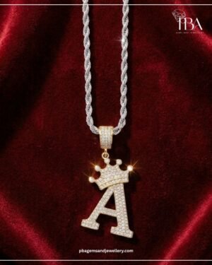 9kt/14kt/18kt GOLD CUSTOM LETTER PENDANT WITH LAB GROWN DIAMOND