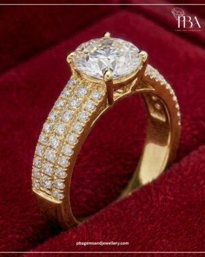 9KT/14KT/18KT GOLD RING WITH LAB GROWN DIAMONDS