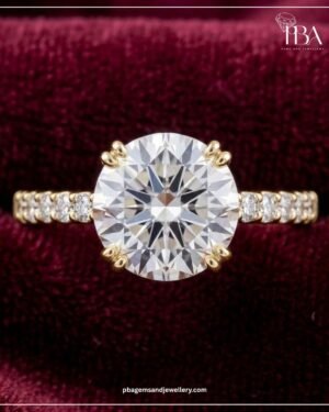 9KT/14KT/18KT GOLD RING WITH LAB GROWN DIAMOND