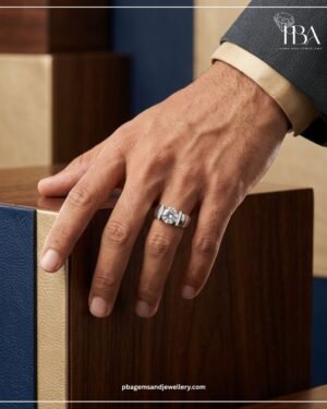 925 SILVER WITH PORTUGUESE MOSSINATE DIAMOND