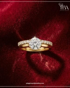 9KT/14KT/18KT GOLD ROUND LAB GROWN DIAMOND RING