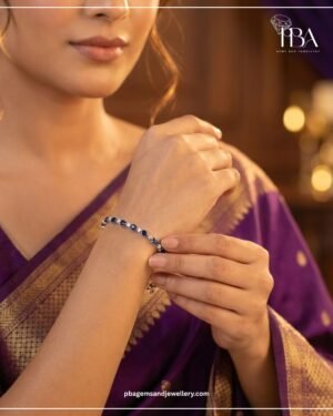 925 SILVER BRACELET WITH MOISSINATE & CZ DIAMONDS
