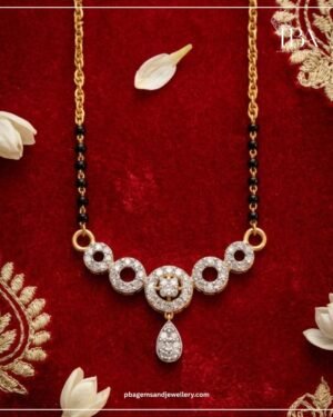 9KT/14KT/18KT GOLD LABGROWN DIAMOND MANGALSUTRA