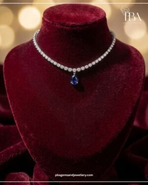 9kt/14kt/18kt GOLD NECKLACE WITH LAB GROWN & CZ DIAMOND