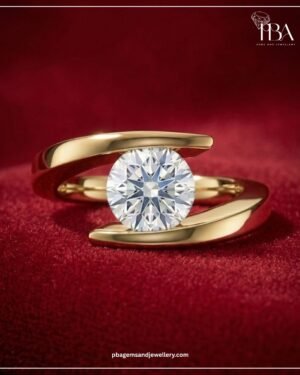 9KT/14KT/18KT GOLD RING WITH LAB GROWN DIAMONDS
