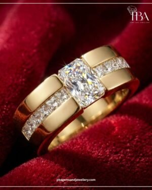 9KT/14KT/18KT GOLD RING WITH LAB GROWN DIAMONDS