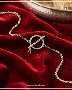 925 SILVER KRISHNA FLUTE RAKHI With MOISSINATE DIAMONDS