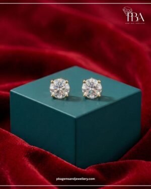 9KT/14KT/18KT GOLD STUDS WITH LAB GROWN DIAMOND