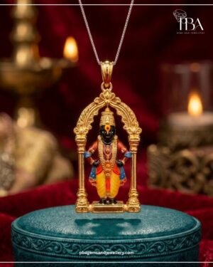 925 SILVER YELLOW POLISHED SHREE VITHHAL PENDANT