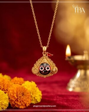 925 SILVER YELLOW POLISHED SHREE JAGANNATH PENDANT