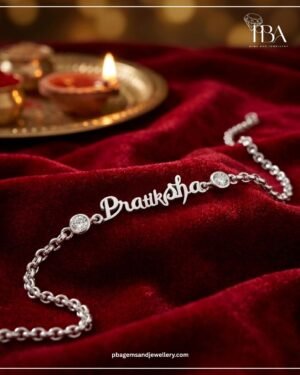 925 SILVER PERSONALIZED SILVER NAME RAKHI