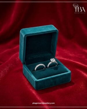 9KT/14KT/18KT WHITE GOLD DUO RING WITH LAB GROWN DIAMONDS