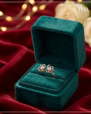 9KT/14KT/18KT ROSE GOLD RING WITH NATURAL DIAMOND