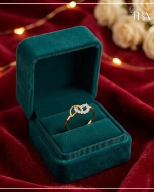 9KT/14KT/18KT ROSE GOLD RING WITH NATURAL DIAMOND