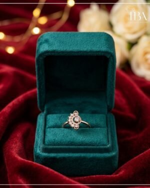 9KT/14KT/18KT ROSE GOLD RING WITH NATURAL DIAMOND