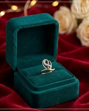 9KT/14KT/18KT ROSE GOLD RING WITH NATURAL DIAMOND